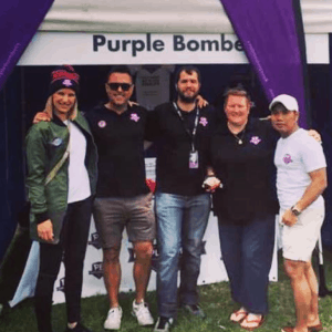 The Purple Bombers crew at Midsumma Carnival