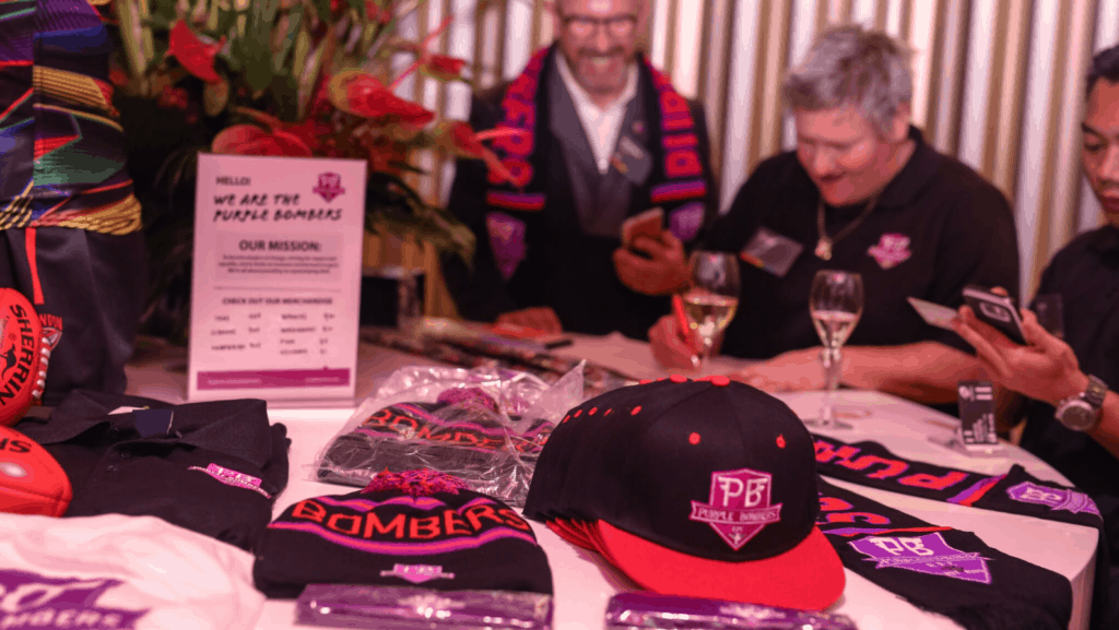 Our merchandise was popular on the night!